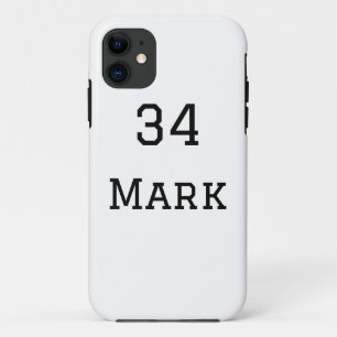 team name add player name date sports men  iPhone 11 case
