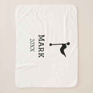 team name add player name date sports men flag sherpa blanket