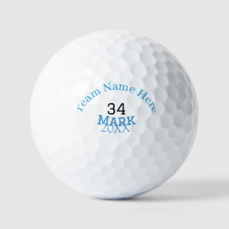team name add player name date sports men golf balls