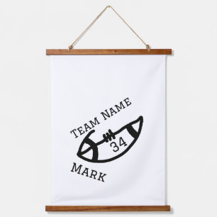 team name add player name date sports men hanging tapestry
