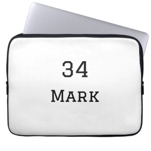 team name add player name date sports men  laptop sleeve