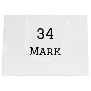 team name add player name date sports men  large gift bag