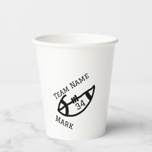 team name add player name date sports men  paper cups