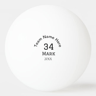team name add player name date sports men ping pong ball