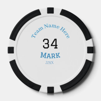 team name add player name date sports men poker chips