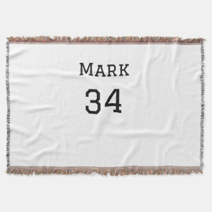 team name add player name date sports men throw blanket