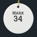 team name add player name date sports men vintage  ceramic ornament<br><div class="desc">design</div>