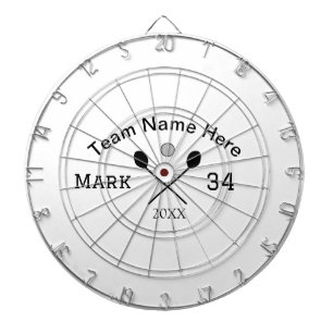 Team name here add name number ball paddle golf dartboard