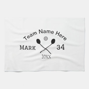 Team name here add name number ball paddle golf kitchen towel