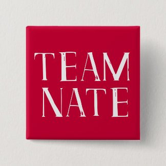 Team Nate 2 Inch Square Button