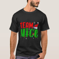Team Naughty Nice Santa Hat Funny Christmas Matchi