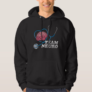 Team Neuro Neurosurgeon Neurology Neurosurgery Bra Hoodie