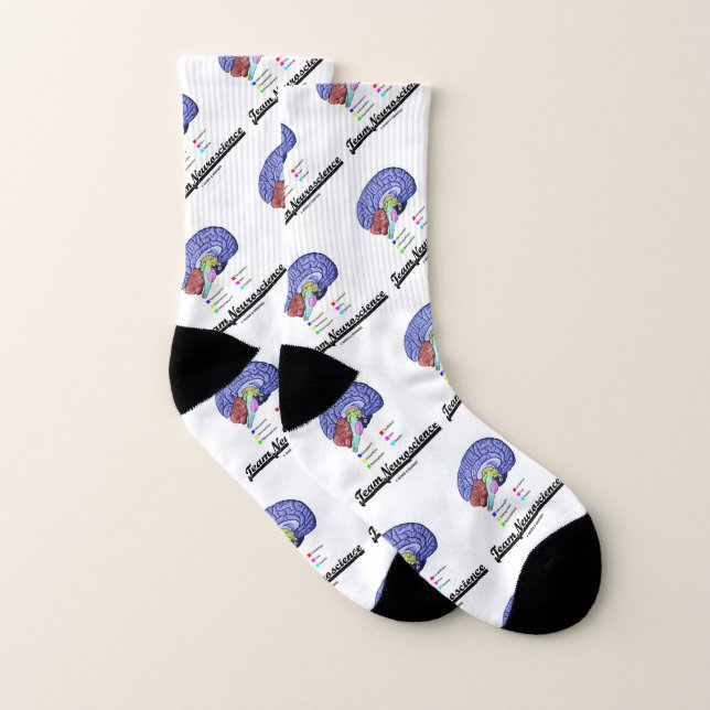 Team Neuroscience Brain Anatomy Attitude Socks (Pair)