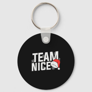 Team Nice Family Christmas Apparel Uni Kids &amp;  Keychain