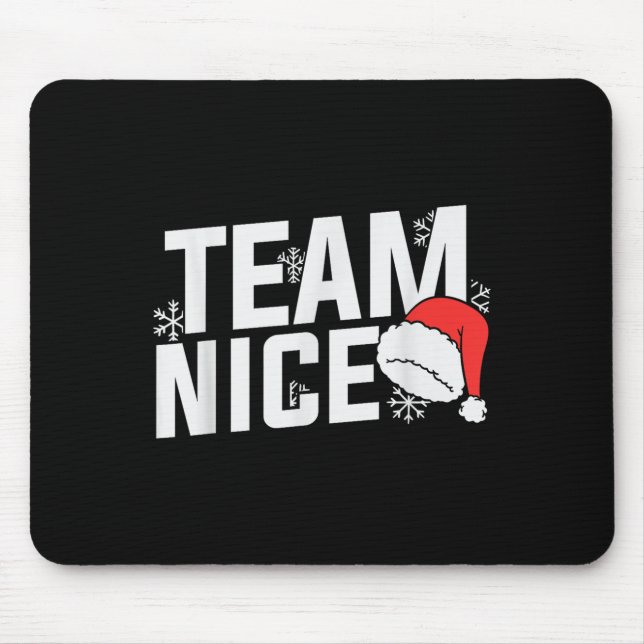 Team Nice Family Christmas Apparel Uni Kids &amp;  Mouse Pad (Front)