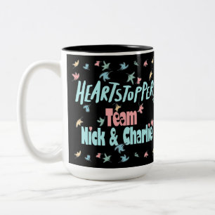 Team Nick And Charlie Black Two-Tone Coffee Mug