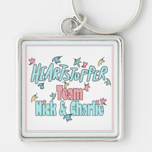 Team Nick And Charlie White Keychain