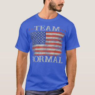 Team Normal Retro Vintage US Flag Patriots  T-Shirt