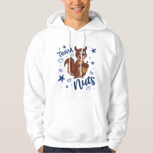 Team Nuts Gender Reveal Party Blue Boy Hoodie