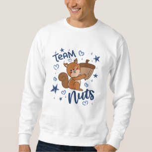 Team Nuts Gender Reveal Party Blue Boy Sweatshirt