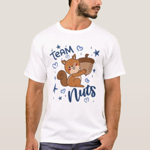 Team Nuts Gender Reveal Party Blue Boy T-Shirt