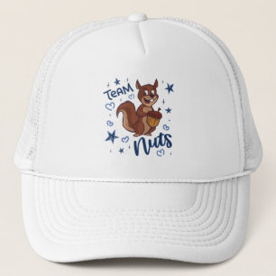 Team Nuts Gender Reveal Party Blue Boy Trucker Hat