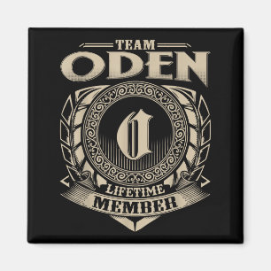 Team Oden Lifetime Member Funny Oden Family Name V Magnet