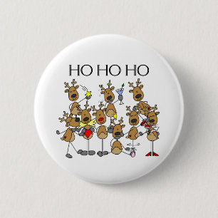 Team of Reindeer 2 Inch Round Button