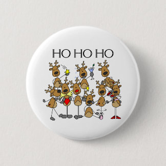 Team of Reindeer 2 Inch Round Button