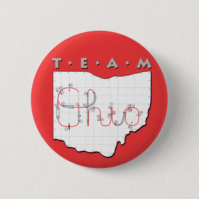Team Ohio Agility 2 Inch Round Button (Front)