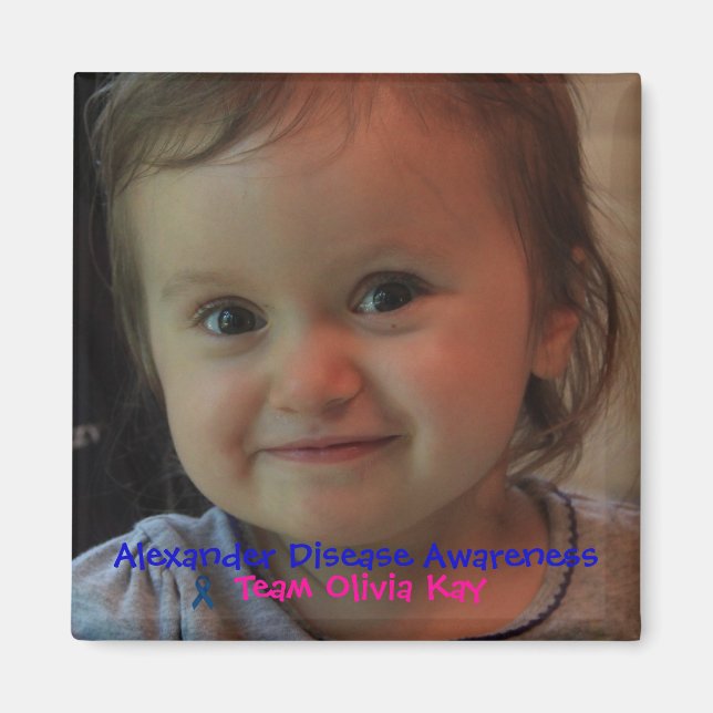 Team Olivia Kay Alexander Awareness Magnet (Front)