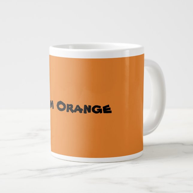 Team Orange Large Coffee Mug (Front Right)