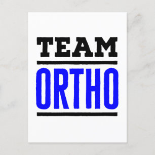 Team Ortho Orthopedic Orthopaedic Nurse Doctor Postcard