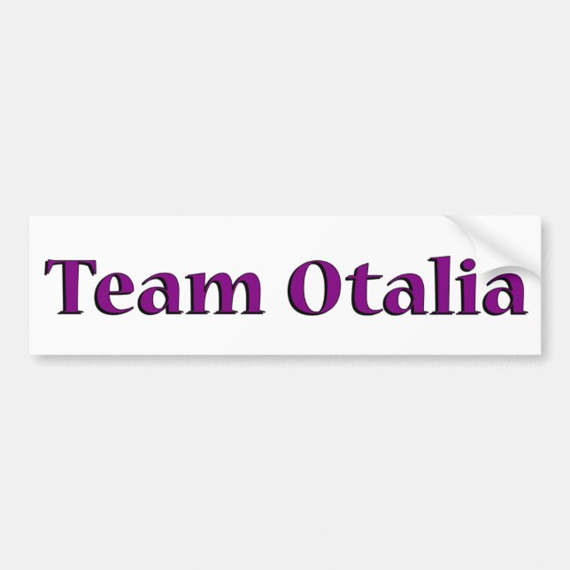 Team Otalia Bumper Sticker (Front)