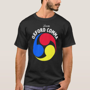 Team Oxford Comma Funny English Grammar Nerd Club  T-Shirt