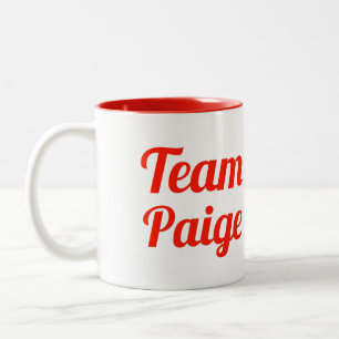 Team Paige Two-Tone Coffee Mug