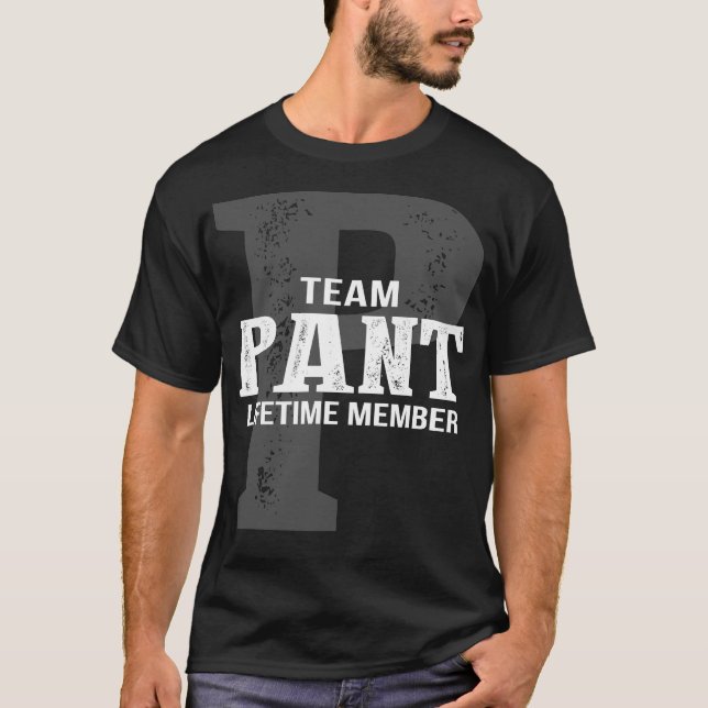 Team PANT Lifetime Member T-Shirt (Front)