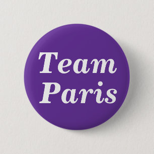Team Paris Badge 2 Inch Round Button