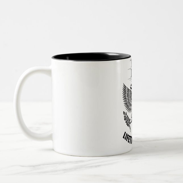 Team Paris Lifetime member Two-Tone Coffee Mug (Left)