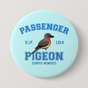 Team Passenger Pigeon 3 Inch Round Button