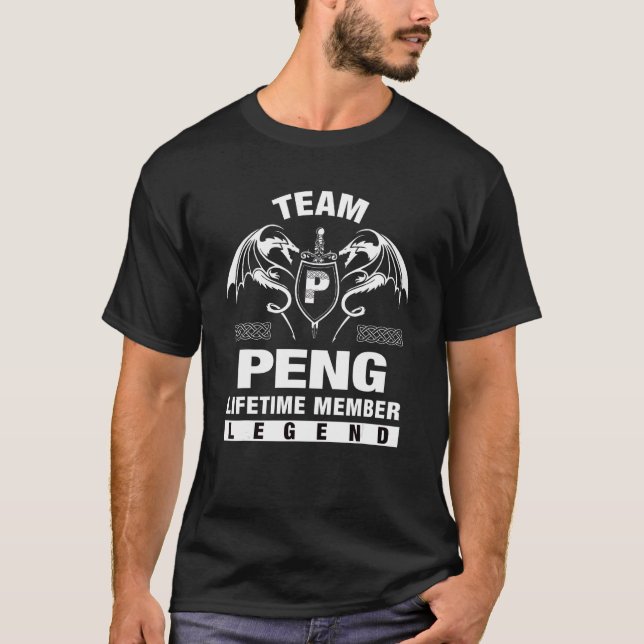 Team Peng Lifetime Member   T-Shirt (Front)
