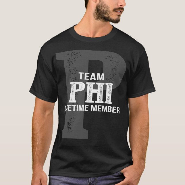 Team PHI Lifetime Member T-Shirt (Front)