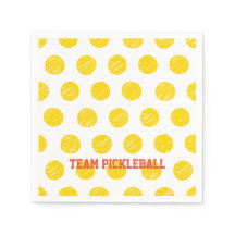 Team Pickleball Orange Yellow Balls White Sports 