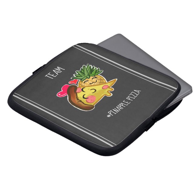 Team Pinapple Pizza  Laptop Sleeve (Front Top)