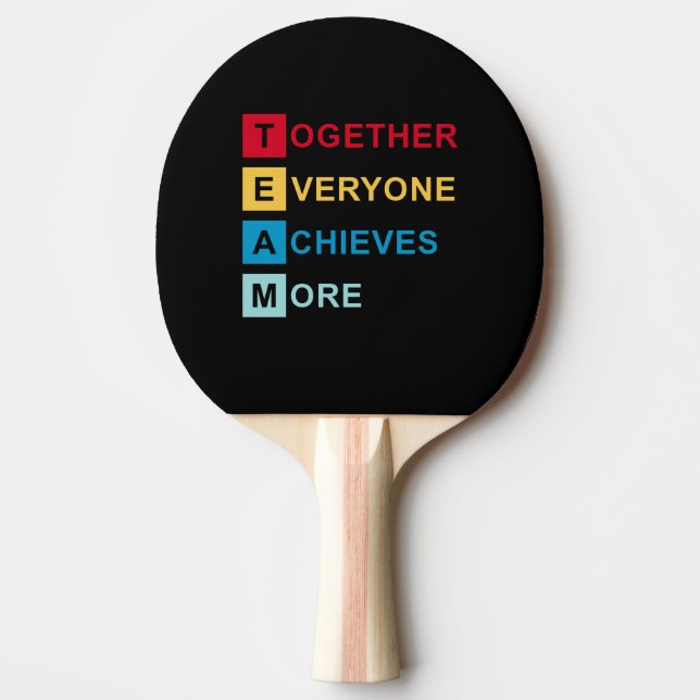 Team Ping Pong Paddle (Front)