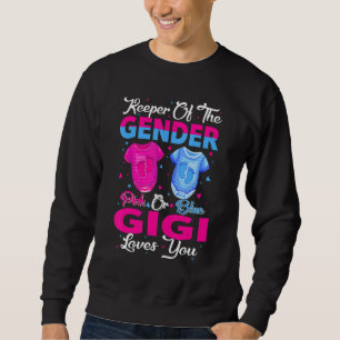 Team Pink Or Blue Keeper Of The Gender Gigi Loves  Sweatshirt