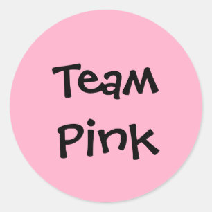 "Team Pink" Stickers