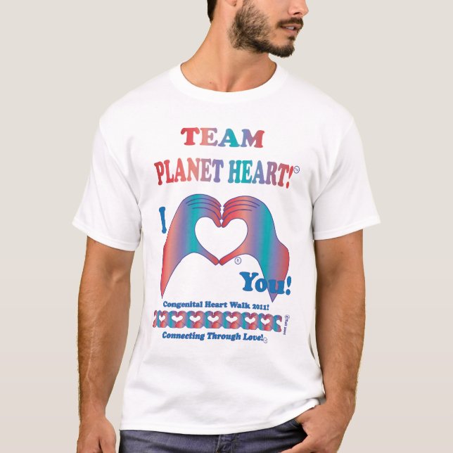 Team Planet Heart for Congenital Heart Walk T-Shirt (Front)