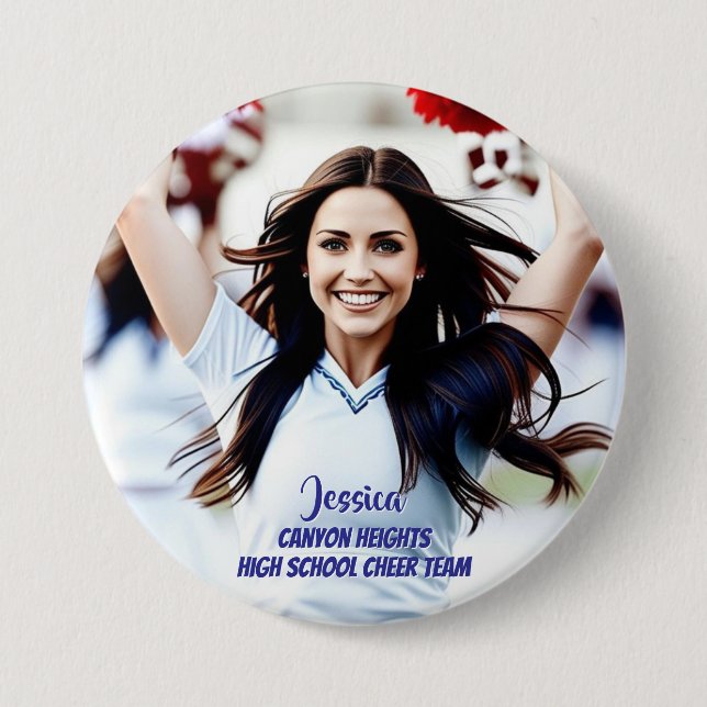 Team Player Custom Photo Button (Front)