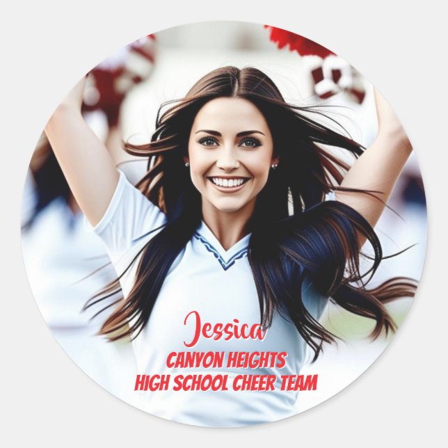 Team Player Custom Photo Sticker Set (Front)